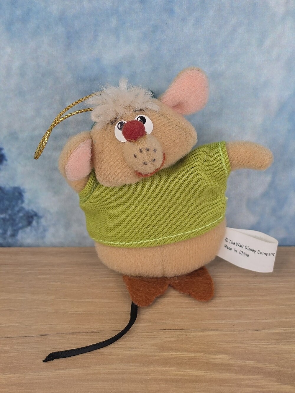 Vintage McDonald's Cinderella Gus Happy Meal Plush Ornament 1987